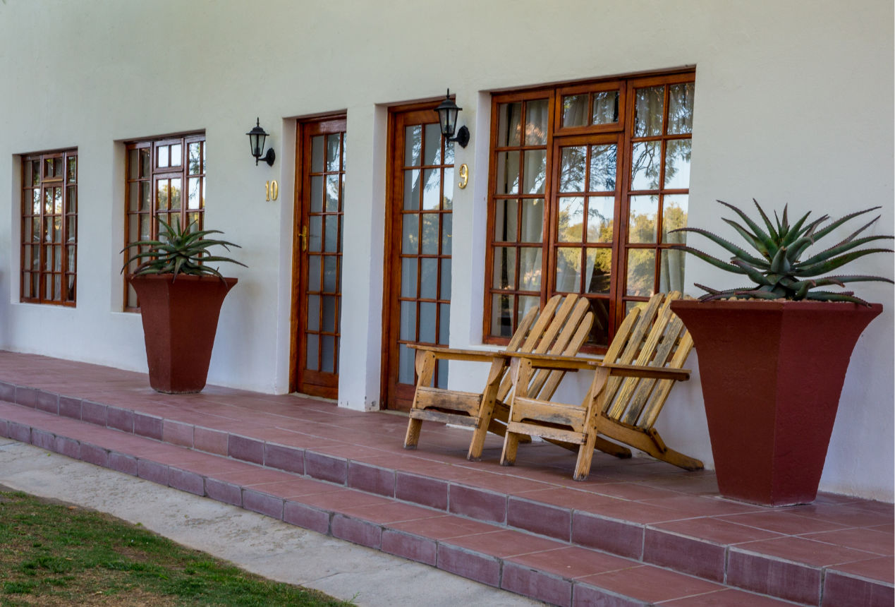 Olive Grove chairs in ftont of units Olive Grove chairs in ftont of units